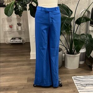 Banana Republic x Harbison Women's Wide Leg  Flare Pants in Blue